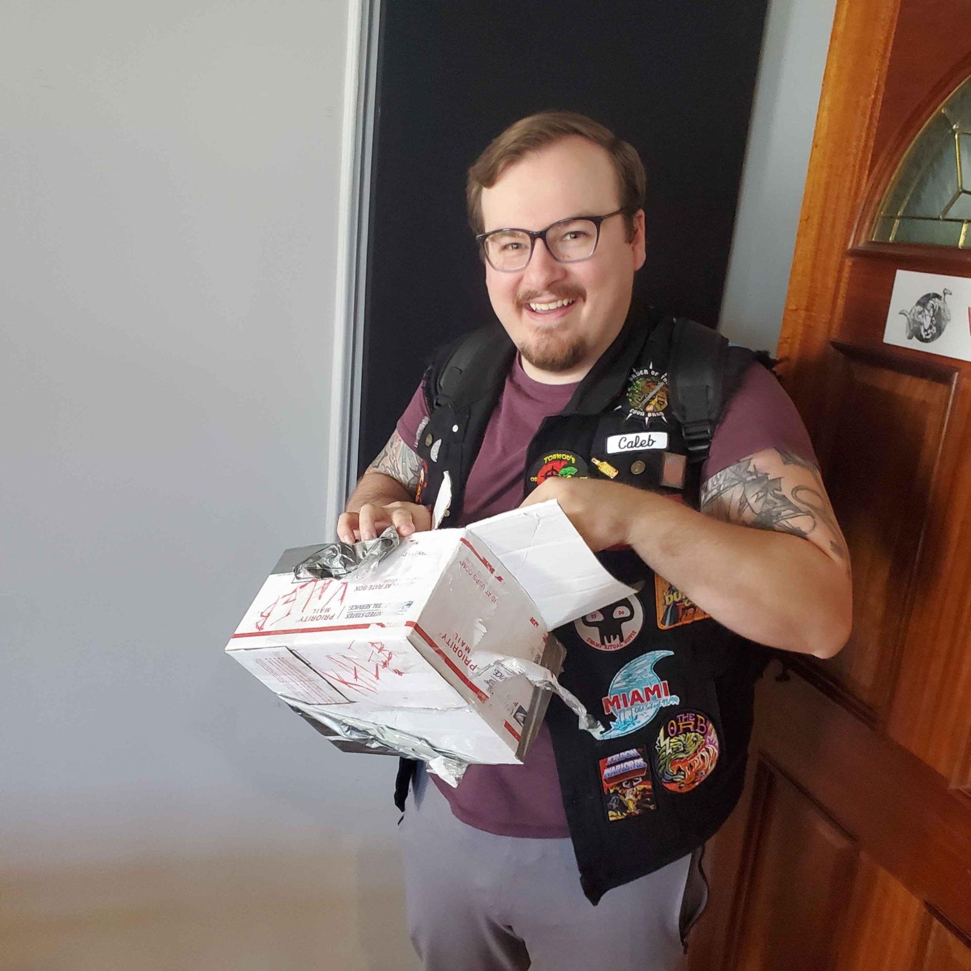 Young Lord Caleb gets a Christmas present
